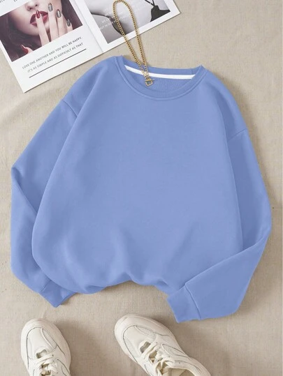 INAWLY Sweat-shirt-shirt décontracté simple et élégant pour femmes, couleur unie, manches longues, idéal pour la remise des diplômes, la rentrée scolaire, la remise des diplômes, les enseignantes, Sweat-shirt-shirt d'automne pour la rentrée scolaire