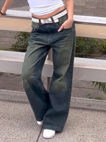 Y2k Streetwear Casual Distressed Baggy Wijde Broek