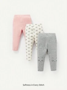 Cozy Pixies Bimba 3 pezzi Leggings con grafica fumetto