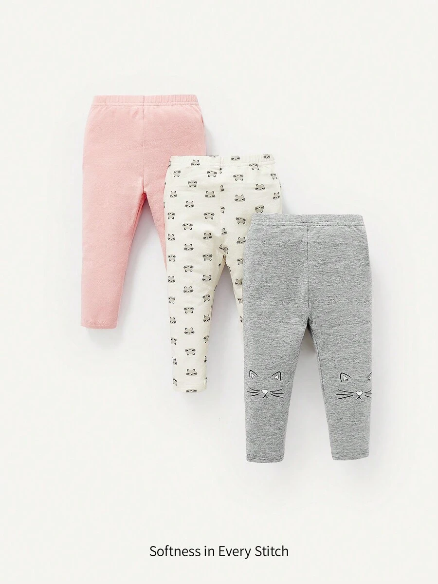 Cozy Pixies Bimba 3 pezzi Leggings con grafica fumetto