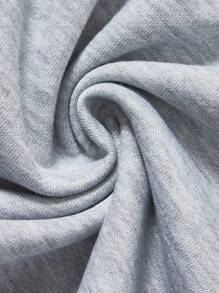 CovetEZ 2pcs Plus Size Elastic Waist Shorts - Multicolor - View 5