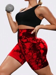 Yoga Basic Của phụ nữ Kích thước lớn Liền mạch Kiểm soát bụng & Nâng mông Thể thao Quần short - Nhiều màu - Xem 6