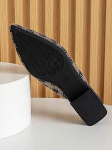 Fall/Winter Women Flat Shoes Pointed Toe Closed Toe Slippers Slippers Mules Valentines - Multicolor - View 4