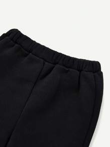 Cozy Pixies Baby Boy 2pcs Solid Elastic Waist Sweatpants - Green - View 3