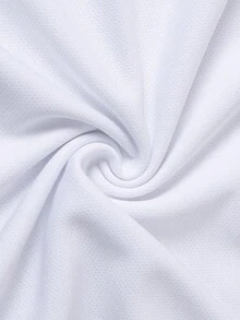Camisa polo de verano de manga corta con estampado de rosa para hombre - Blanco - Ver 7
