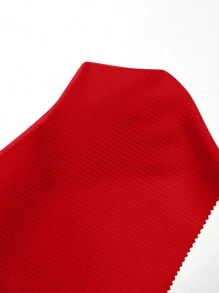 SHEIN Essnce Women Summer Solid Color Sweetheart Neck Casual Knitted Tank Top