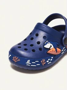 Cozy Pixies Cute And Fun Shark Design Baby Clogs Garden Shoes