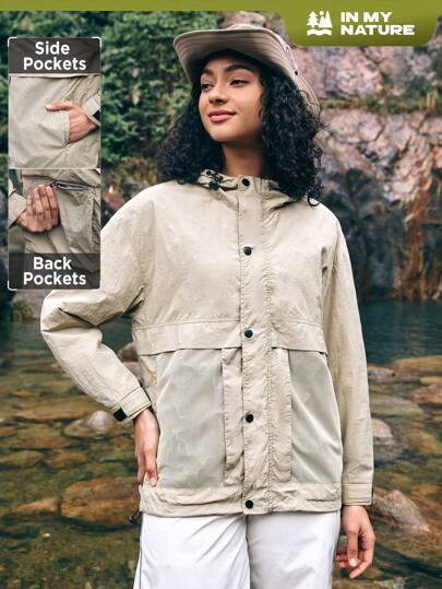 In My Nature Women's Long Sleeve Hooded Outdoor Sports Jacket