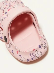 Cozy Pixies 1 Par Zapatos De Cuna Para Bebé Con Estampado De Conejo De Dibujos Animados Y Divertidos Para Niñas, Zapatillas Adorables, Zapatos De Jardín, Para Uso Casual Diario En Todas Las Estaciones