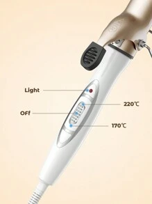 Teckwe Curling Iron,32mm Barrel Produces Classic Curls Power Cord 360° Rotation & 10S Quick Shaping For Use On Short,Medium And Long Hair - EU Plug