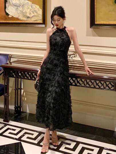 DAZY 女士休闲连衣裙，简约时尚，适合日常穿着，春夏情人节舞会礼服，优雅正式女士嘉年华礼服