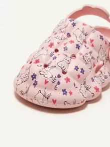 Cozy Pixies 1 Par Zapatos De Cuna Para Bebé Con Estampado De Conejo De Dibujos Animados Y Divertidos Para Niñas, Zapatillas Adorables, Zapatos De Jardín, Para Uso Casual Diario En Todas Las Estaciones
