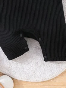 2pcs/Set Casual Baby Boy Color Block Short Sleeve Romper With Pocket