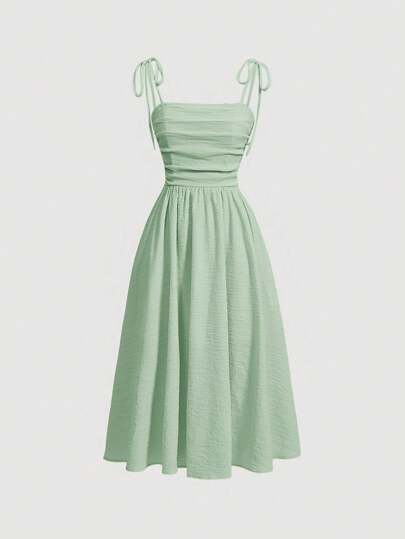 SHEIN MOD Vestido sin mangas de unicolor casual de verano