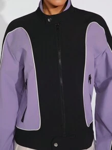 Hauture Chaqueta Con Cremallera Y Bloques De Color - Multicolor - Ver 6