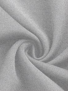 SHEIN Unity Women  Knot Belted Cutout Wide-Leg Pants Fall Cloth For Women - Light Grey - View 4