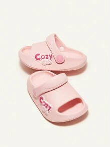 Cozy Pixies 1pair Fashionable Unisex Beach Style Breathable Soft Comfortable Anti-Slip Jelly Shoes For Infants