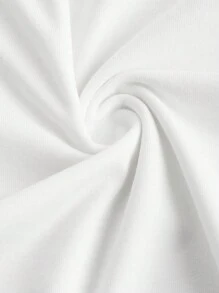 SHEIN SXY Plus Size Cut Out Basic Casual T-Shirt, Suitable For Summer, Dating, Casual, Shopping, Streetwear, Going Out, Vacation, Beach, Easy To Match&Looks Slim