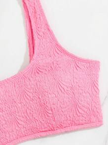 Swim Basics Summer Beach Ladies' Fashionable Solid Color Bikini Set With Separated Bikini Set