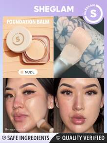 SHEGLAM Bálsamo de Base de Maquillaje de Cobertura Completa -Nude - Carne - Ver 2