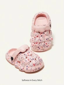 Cozy Pixies 1 Par Zapatos De Cuna Para Bebé Con Estampado De Conejo De Dibujos Animados Y Divertidos Para Niñas, Zapatillas Adorables, Zapatos De Jardín, Para Uso Casual Diario En Todas Las Estaciones