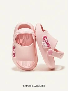 Cozy Pixies 1pair Fashionable Unisex Beach Style Breathable Soft Comfortable Anti-Slip Jelly Shoes For Infants
