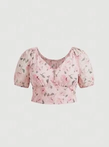 SHEIN MOD Conjunto de 2 piezas con estampado floral de talla grande - Multicolor - Ver 7