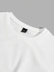 SWAVVY Men Summer Crane Printed Round Neck Short Sleeve Casual T-Shirt With Slogan - Red - View 4