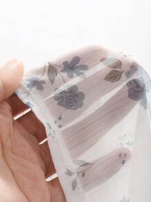 FRIFUL Women Cold-Shoulder Pleated Floral Print Shirt For Summer,Ruffle