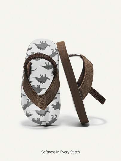 Cozy Pixies 1pair Baby Summer Outdoor Eva Non-Slip Round Toe Jelly Sandals With Heel Elastic Band For Comfort And Breathability