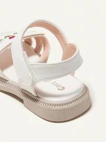 Cozy Pixies Fashionable & Versatile Baby/Toddler Comfortable Anti-Slip Flat Sandals With Countryside Style - White - View 3