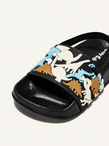 Cozy Pixies Baby Flat Shoes, Eva Open Toe Outdoor Comfortable Breathable Anti-Slip Cartoon Sandals