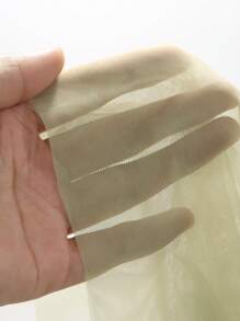 FRIFUL 网眼荷叶边下摆透视夏季休闲连衣裙太阳裙 - 橄欖綠 - 查看 8