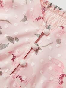 SHEIN MOD Conjunto de 2 piezas con estampado floral de talla grande - Multicolor - Ver 4