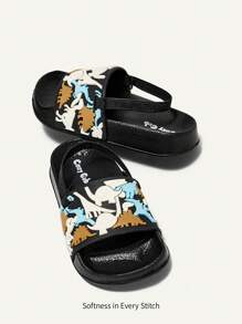 Cozy Pixies Baby Flat Shoes, Eva Open Toe Outdoor Comfortable Breathable Anti-Slip Cartoon Sandals