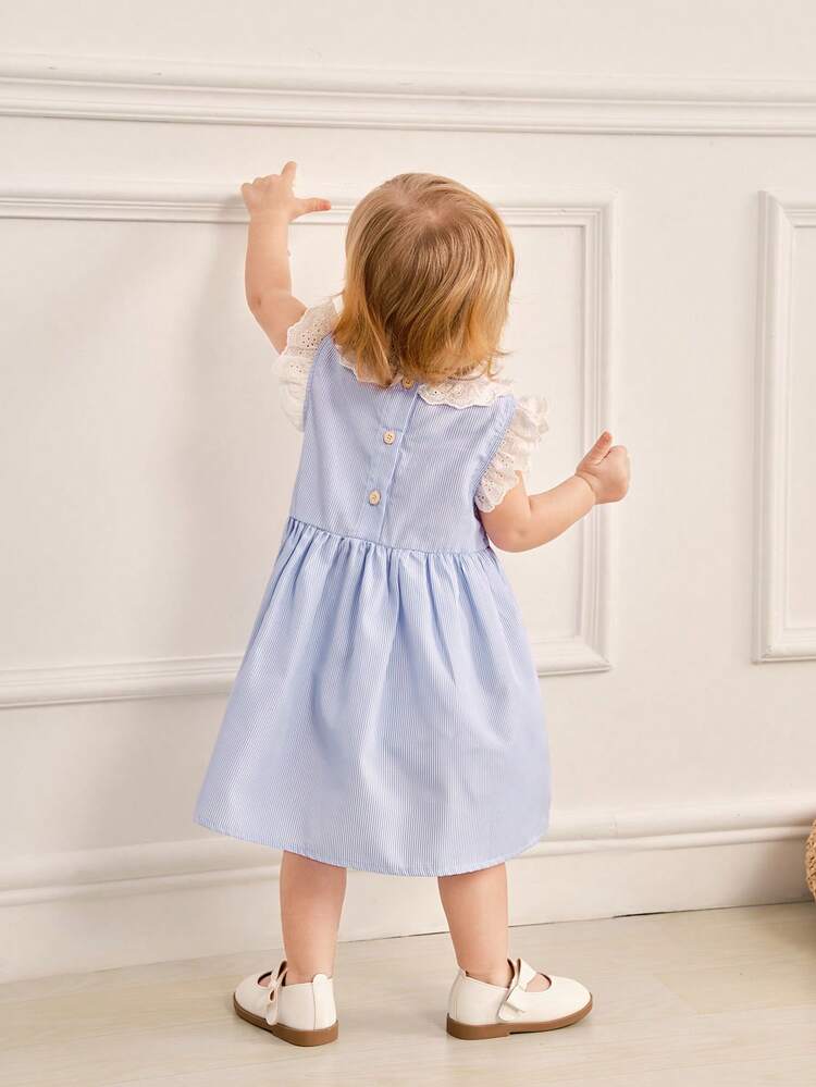 Baby Girls' Lovely Country-Style Ruffle Trim Summer Dress