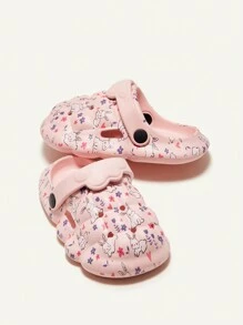Cozy Pixies 1 Par Zapatos De Cuna Para Bebé Con Estampado De Conejo De Dibujos Animados Y Divertidos Para Niñas, Zapatillas Adorables, Zapatos De Jardín, Para Uso Casual Diario En Todas Las Estaciones