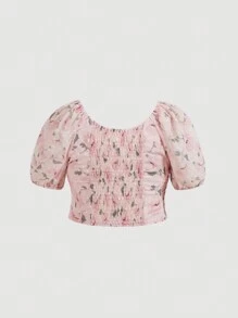 SHEIN MOD Conjunto de 2 piezas con estampado floral de talla grande - Multicolor - Ver 3