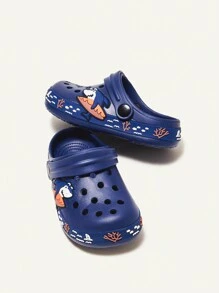 Cozy Pixies Cute And Fun Shark Design Baby Clogs Garden Shoes