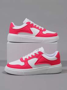Shoes Women Sneakers Comfortable And Breathable White And Pink Sports Sneakers For Women