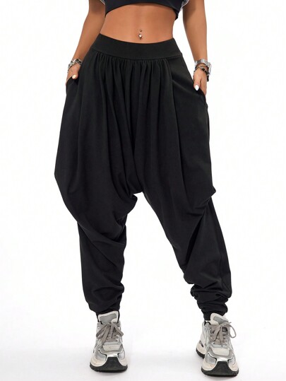 Coolane Sport Casual Fashionable Comfortable Multi-Pleat Crotch Pants