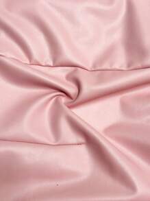 Slaydiva Women Pink PU Cross Tied Bodycon Jumpsuit - Baby Pink - View 3