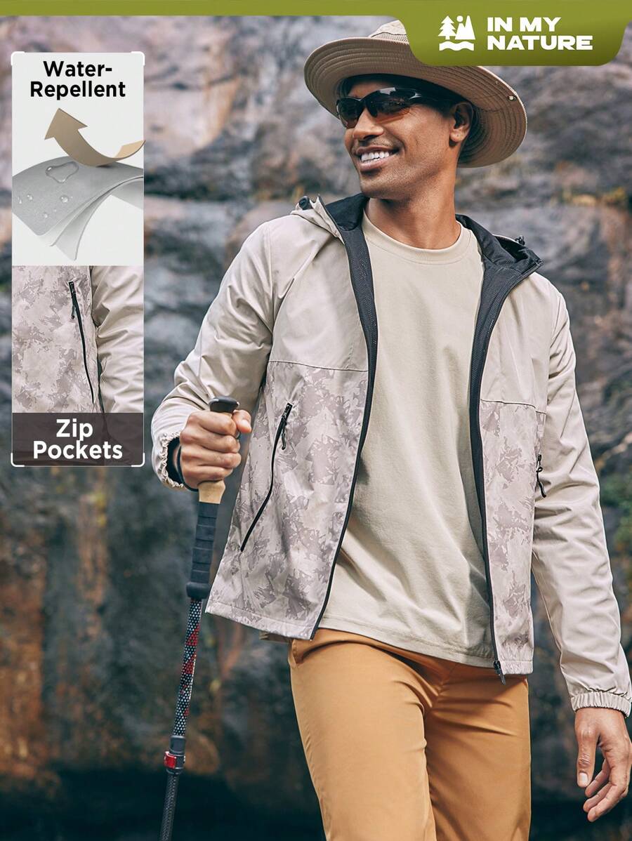 In My Nature Men's Stylish Zipper Closure Outdoor Casual Jacket