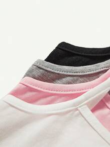 Cozy Pixies Baby Girl 4pcs Knitted Soft Camisole Tops Set With Decorative Bowknot For Casual Outfits