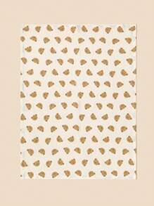 2pcs Baby Soft Comfortable Breathable Swaddling Blanket With Bear Pattern Love Valentine - Multicolor - View 4