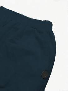 EMERY ROSE 女士實色寬鬆休閒長褲 - 藏蓝色 - 查看 5