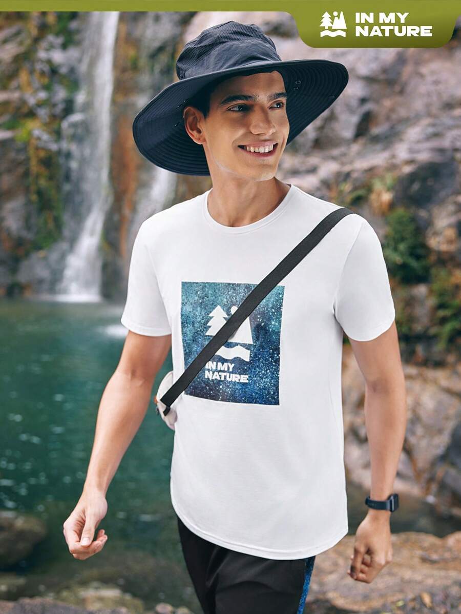Gym Rark Camiseta De Manga Corta Casual Y Exterior De Verano Para Hombre Con Cuello Redondo Y Estampado De Letra - Blanco - Ver 1
