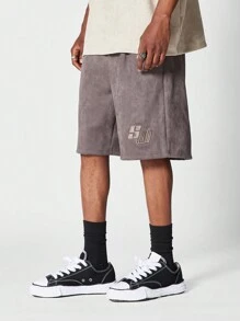 SUMWON Suedette Bermuda Length Smart Short