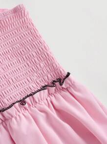 SHEIN MOD 方塊領口蝴蝶結裝飾夏季背心上衣