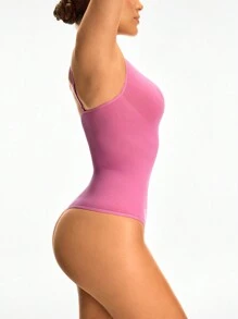 SHEIN Shape Body de mujer entallado de unicolor con tirantes finos